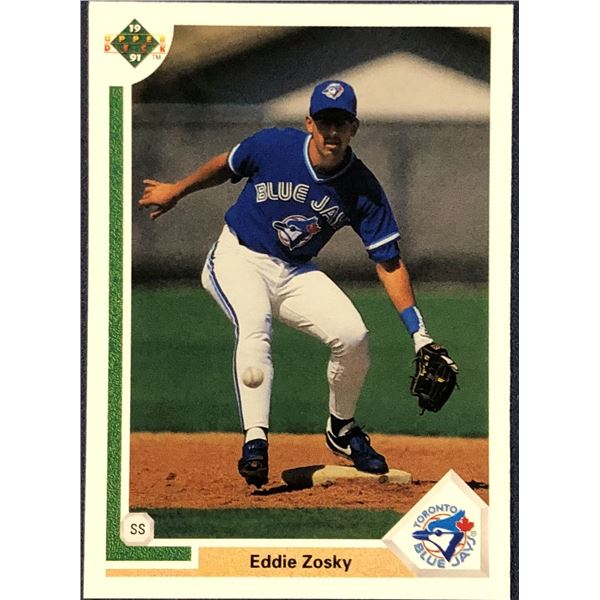1991 UPPER DECK MLB EDDIE ZOSKY ROOKIE CARD