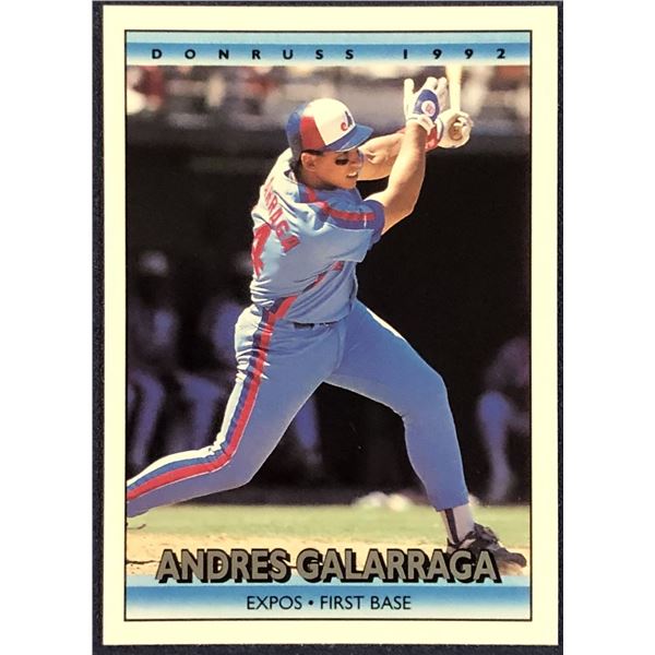 1992 DONRUSS BASEBALL ANDRES GALARRAGA