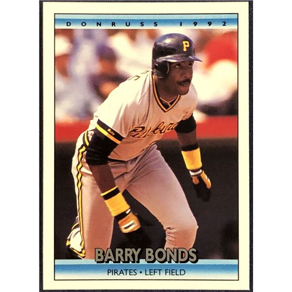 1992 DONRUSS BASEBALL BARRY BONDS