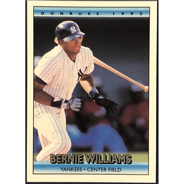 1992 DONRUSS BASEBALL BERNIE WILLIAMS ROOKIE CARD