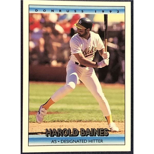 1992 DONRUSS BASEBALL HAL BAINES (HOF)