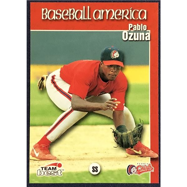 1999 BASEBALL AMERICA PABLO OZUNA ROOKIE CARD