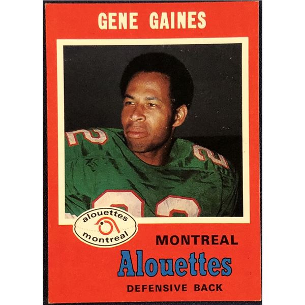 1971 O-PEE-CHEE CFL GENE GAINES (HOF)