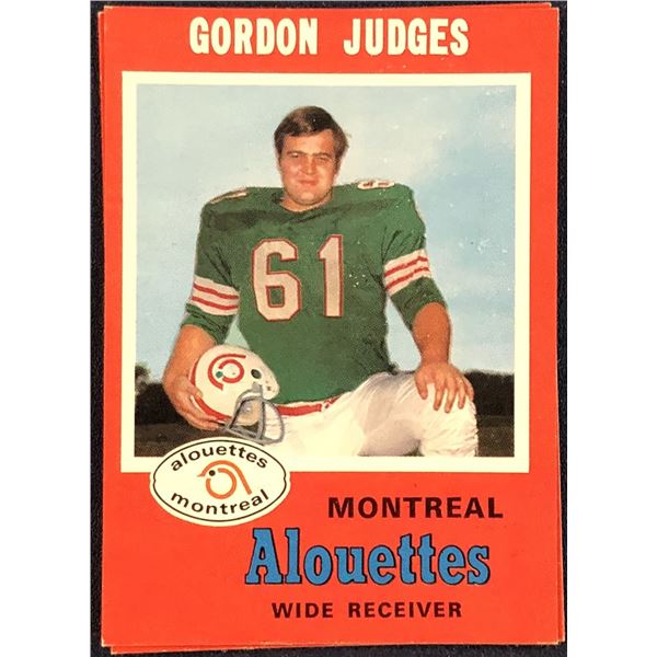 1971 O-PEE-CHEE CFL GORDON JUDGES