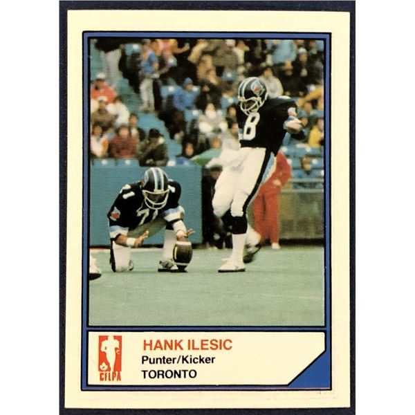 1984 JOGO CFL HANK ILESIC (HOF)