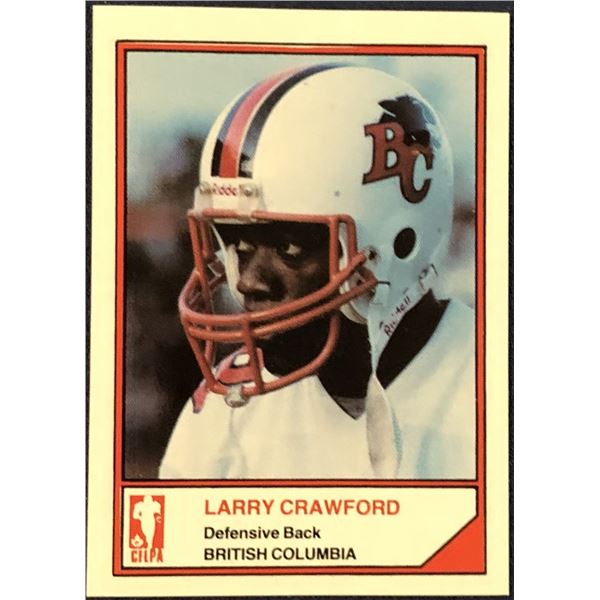 1984 JOGO CFL LARRY CRAWFORD (HOF)
