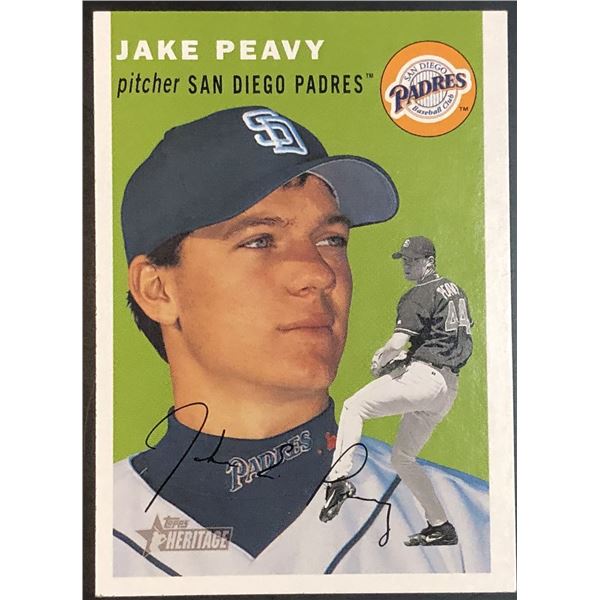 2003 TOPPS HERITAGE JAKE PEAVY ROOKIE CARD