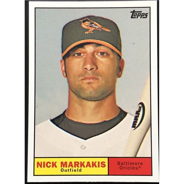 2008 TOPPS NICK MARKAKIS ROOKIE CARD