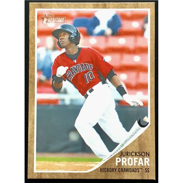 2012 TOPPS HERITAGE JURICKSON PROFAR ROOKIE CARD