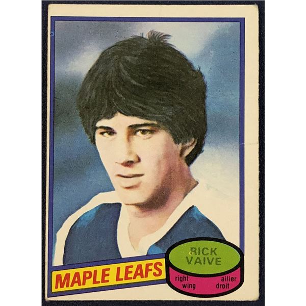 1980-81 O-PEE-CHEE NHL RICK VAIVE ROOKIE CARD
