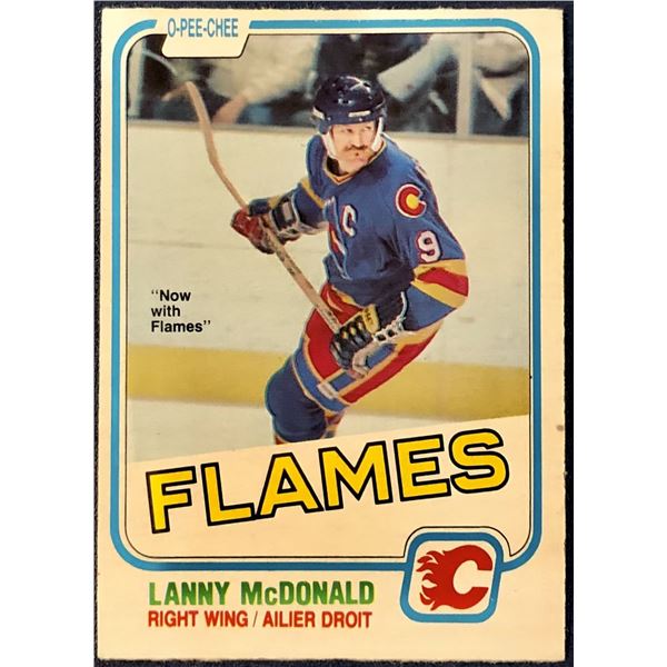 1981-82 O-PEE-CHEE NHL LANNY McDONALD (HOF)