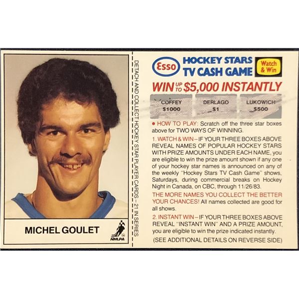 1983-84 ESSO NHL MICHEL GOULET