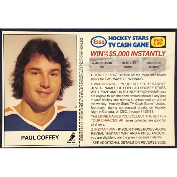 1983-84 ESSO NHL PAUL COFFEY