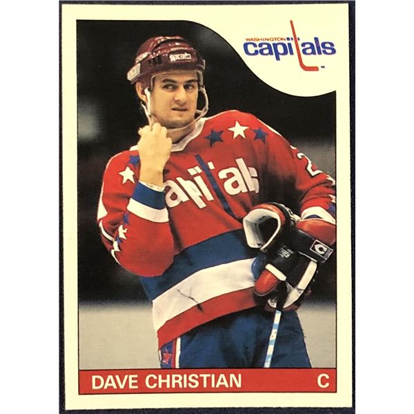 1985-86 O-PEE-CHEE NHL DAVE CHRISTIAN