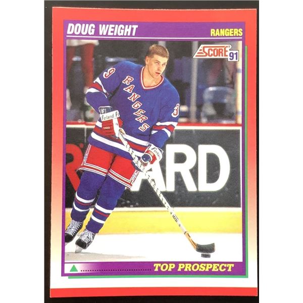1991-92 SCORE  DOUG WEIGHT ROOKIE CARD