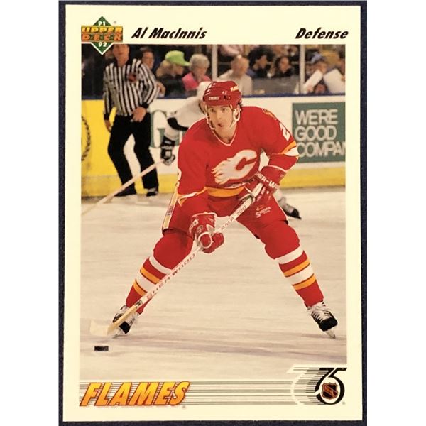 1991-92 UPPER DECK AL MacINNIS (HOF)