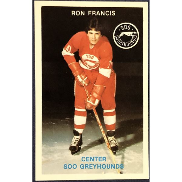1981-82 OHL SOO GREYHOUNDS POLICE CARD - RON FRANCIS (HOF)