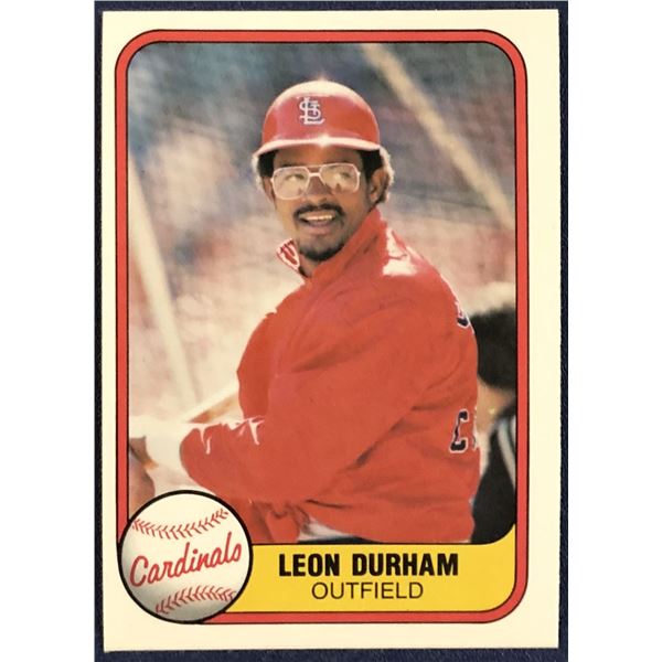 1981 FLEER LEON DURHAM ROOKIE CARD