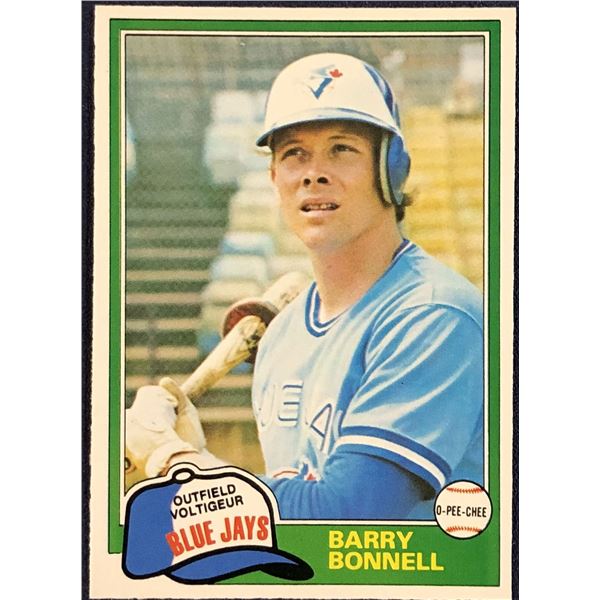 1981 O-PEE-CHEE MLB BARRY BONNELL