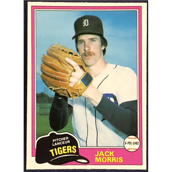 1981 O-PEE-CHEE MLB JACK MORRIS (HOF)