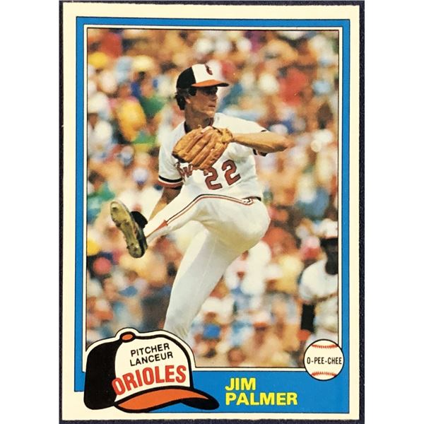 1981 O-PEE-CHEE MLB JIM PALMER (HOF)