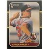Image 1 : 1987 DONRUSS CHUCK FINLEY ROOKIE CARD