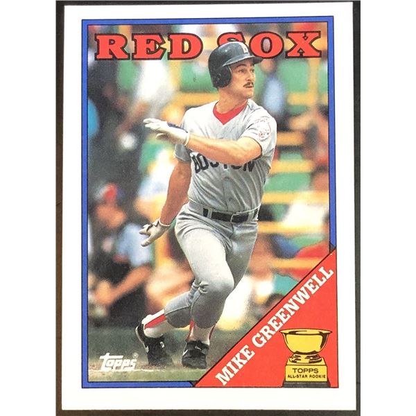 1988 TOPPS MIKE GREENWELL ROOKIE CARD
