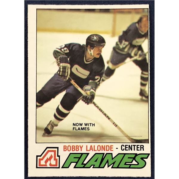 1977-78 O-PEE-CHEE NHL BOBBY LALONDE