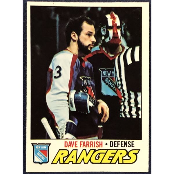 1977-78 O-PEE-CHEE NHL DAVE FARRISH ROOKIE CARD