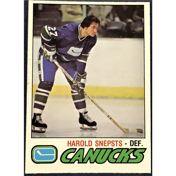 1977-78 O-PEE-CHEE NHL HAROLD SNEPSTS