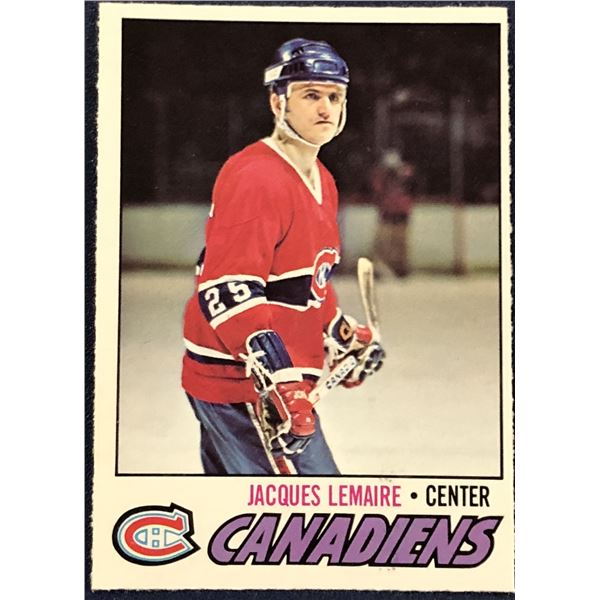 1977-78 O-PEE-CHEE NHL JACQUES LEMAIRE (HOF)