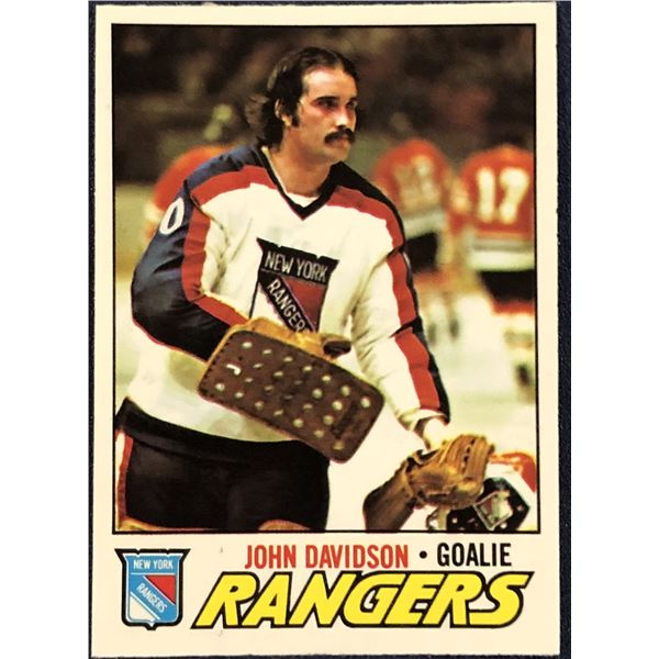 1977-78 O-PEE-CHEE NHL JOHN DAVIDSON (HOF)