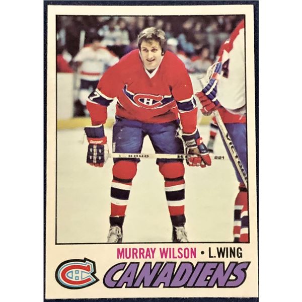 1977-78 O-PEE-CHEE NHL MURRAY WILSON