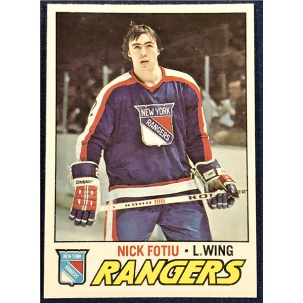 1977-78 O-PEE-CHEE NHL NICK FOTIU ROOKIE CARD