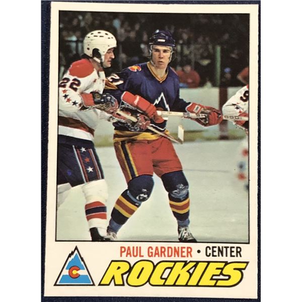 1977-78 O-PEE-CHEE NHL PAUL GARDNER ROOKIE CARD