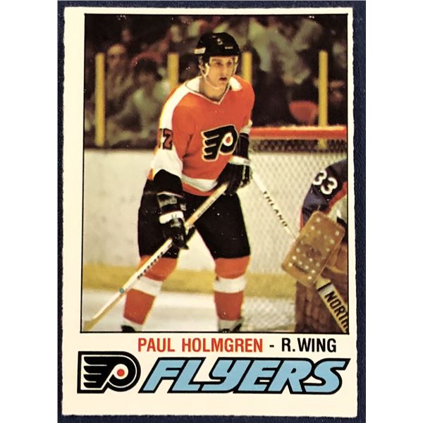 1977-78 O-PEE-CHEE NHL PAUL HOLMGREN ROOKIE CARD