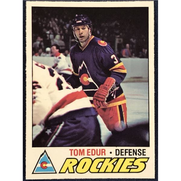 1977-78 O-PEE-CHEE NHL TOM EDUR ROOKIE CARD