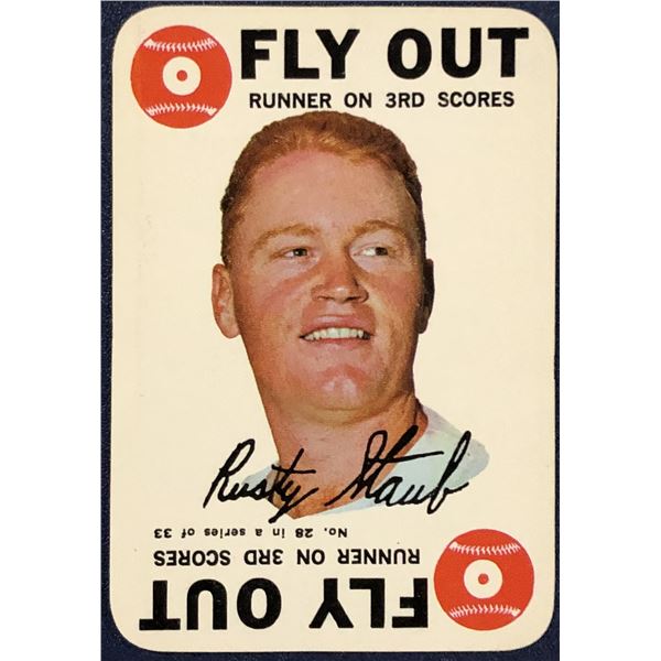 1968 TOPPS BASEBALL GAME INSERT - RUSTY STAUB