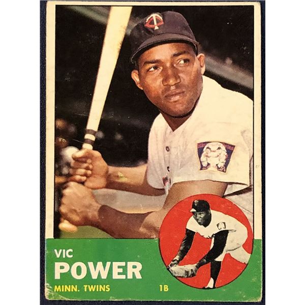 1963 TOPPS VIC POWER