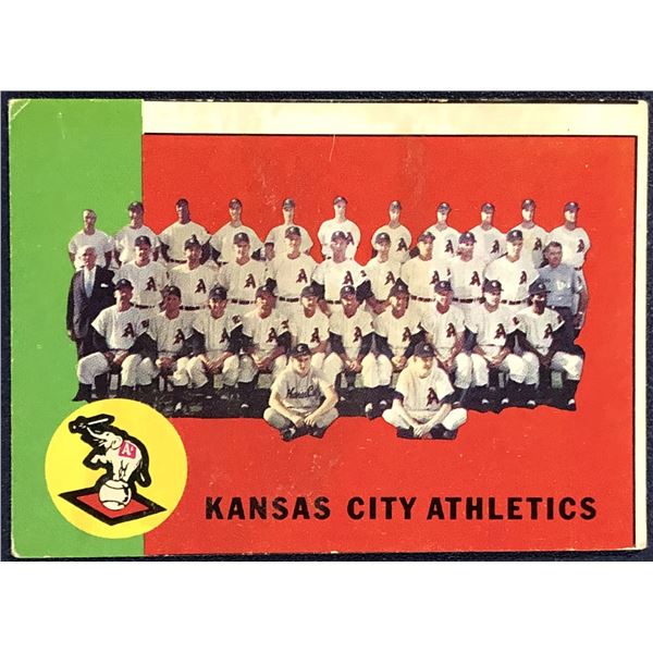 1963 TOPPS BASEBALL KANSAS CITY A's