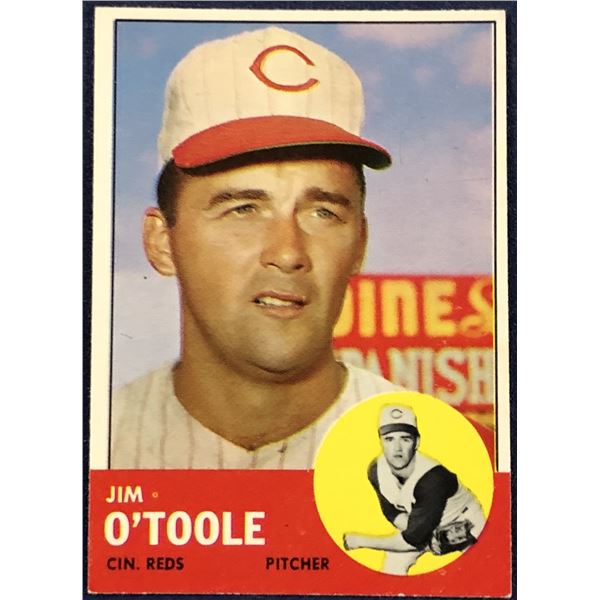 1963 TOPPS BASEBALL JIM O'TOOLE
