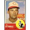 Image 1 : 1963 TOPPS BASEBALL JIM O'TOOLE