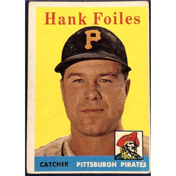1958 TOPPS BASEBALL HANK FOILES