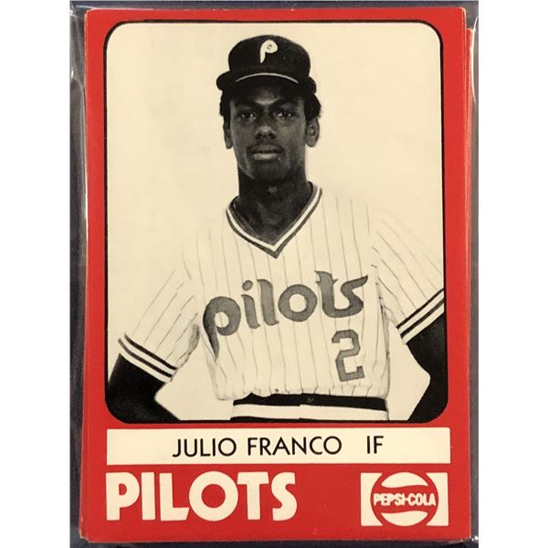 1980 TCMA MiLB PENINSULA PILOTS TEAM SET (JULIO FRANCO)