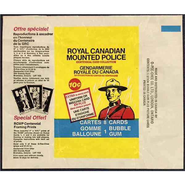 1973 O-PEE-CHEE RCMP WRAPPER