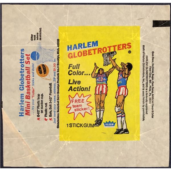 1971-72 FLEER HARLEM GLOBETROTTERS WRAPPER
