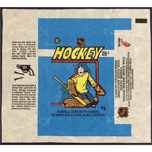 1982-83 O-PEE-CHEE NHL HOCKEY WRAPPER