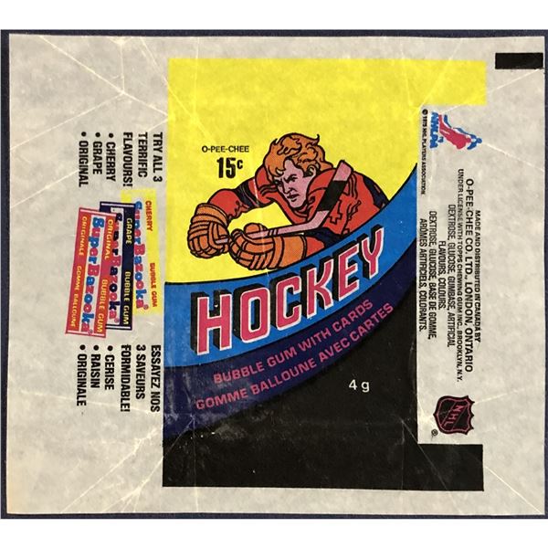 1978-79 O-PEE-CHEE NHL HOCKEY WRAPPER
