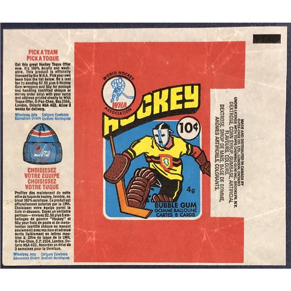 1976-77 O-PEE-CHEE WHA HOCKEY WRAPPER