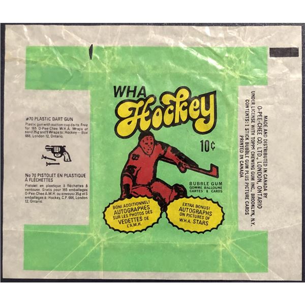1974-75 O-PEE-CHEE WHA HOCKEY WRAPPER